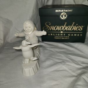 Snowbabies "Perfect Balance" Bisque Figurine 2000
